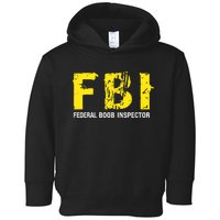 Funny FBI Federal BooB Inspector Dad Joke Vintage Design Toddler Hoodie