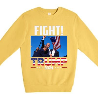 Fight Fight Fight Trump 2024 Premium Crewneck Sweatshirt