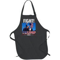 Fight Fight Fight Trump 2024 Full-Length Apron With Pockets