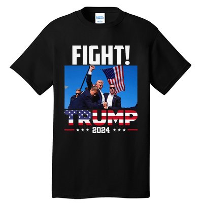 Fight Fight Fight Trump 2024 Tall T-Shirt