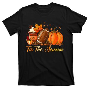 Festive Fall Football Embrace the Pumpkin Spice Season T-Shirt