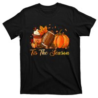 Festive Fall Football Embrace the Pumpkin Spice Season T-Shirt