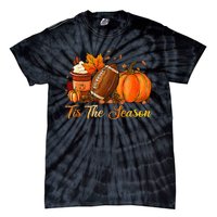 Festive Fall Football Embrace the Pumpkin Spice Season Tie-Dye T-Shirt