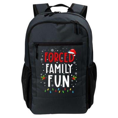 Forced Family Fun Winter Holidays Funny Christmas Daily Commute Backpack