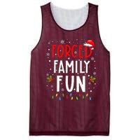 Forced Family Fun Winter Holidays Funny Christmas Mesh Reversible Basketball Jersey Tank