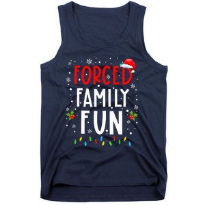 Forced Family Fun Winter Holidays Funny Christmas Tank Top