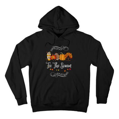 Festive Fall Football Embrace the Pumpkin Spice Season Tall Hoodie