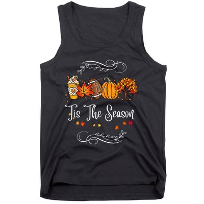 Festive Fall Football Embrace the Pumpkin Spice Season Tank Top