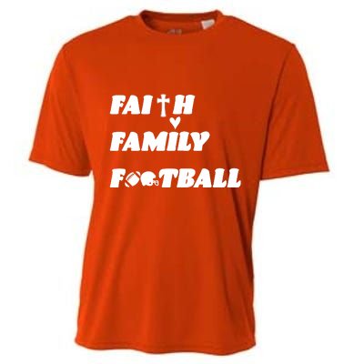 Faith Family Football Cooling Performance Crew T-Shirt