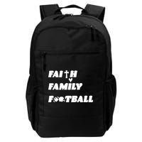 Faith Family Football Backpack