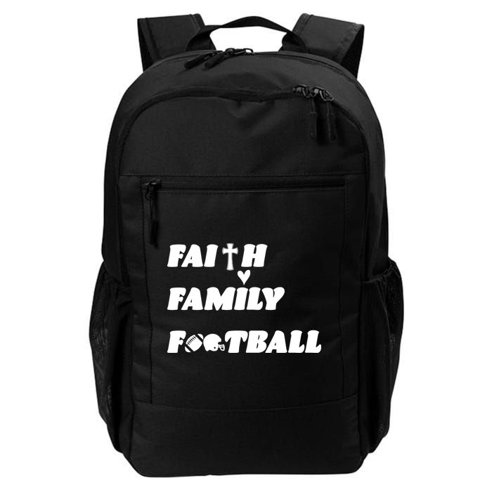 Faith Family Football Backpack