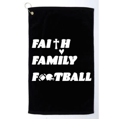 Faith Family Football Platinum Collection Golf Towel