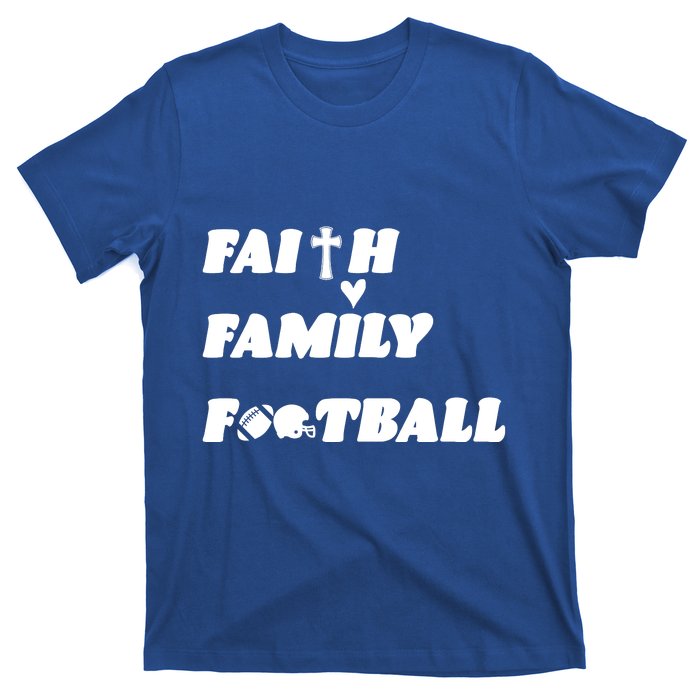 Faith Family Football T-Shirt