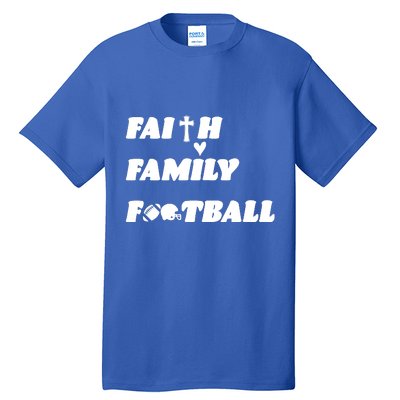 Faith Family Football Tall T-Shirt