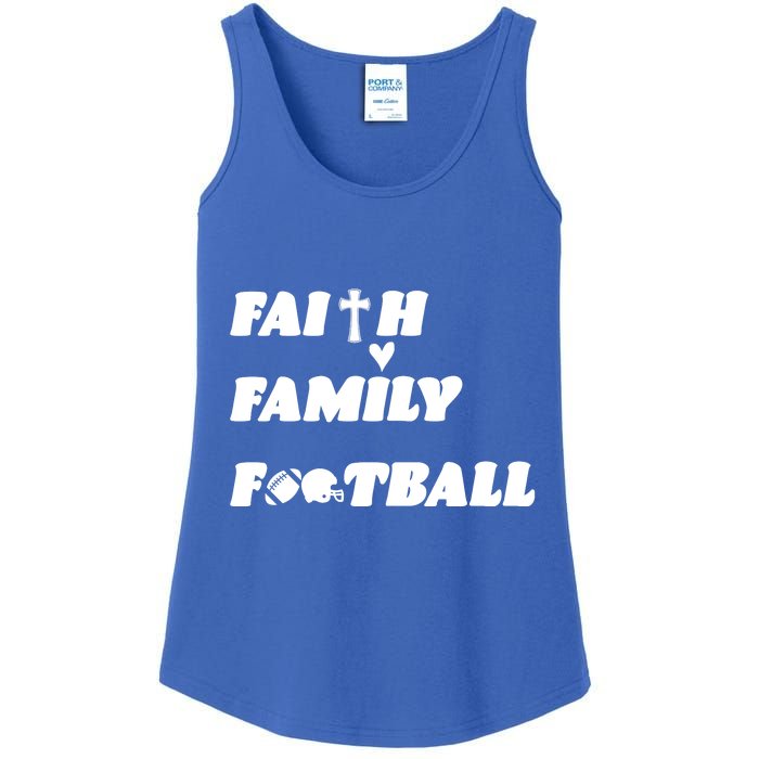 Faith Family Football Ladies Essential Tank