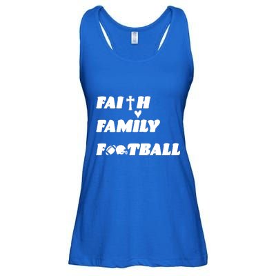 Faith Family Football Ladies Essential Flowy Tank