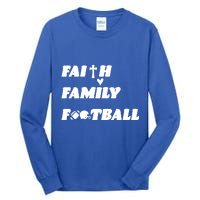 Faith Family Football Tall Long Sleeve T-Shirt