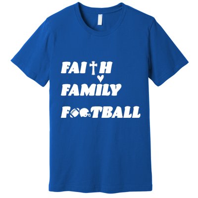 Faith Family Football Premium T-Shirt