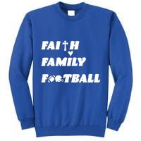 Faith Family Football Tall Sweatshirt