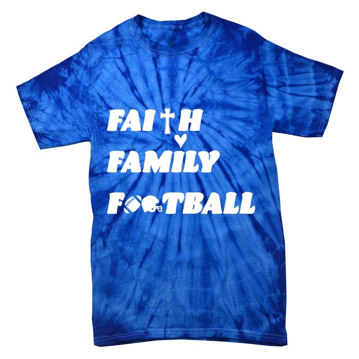 Faith Family Football Tie-Dye T-Shirt