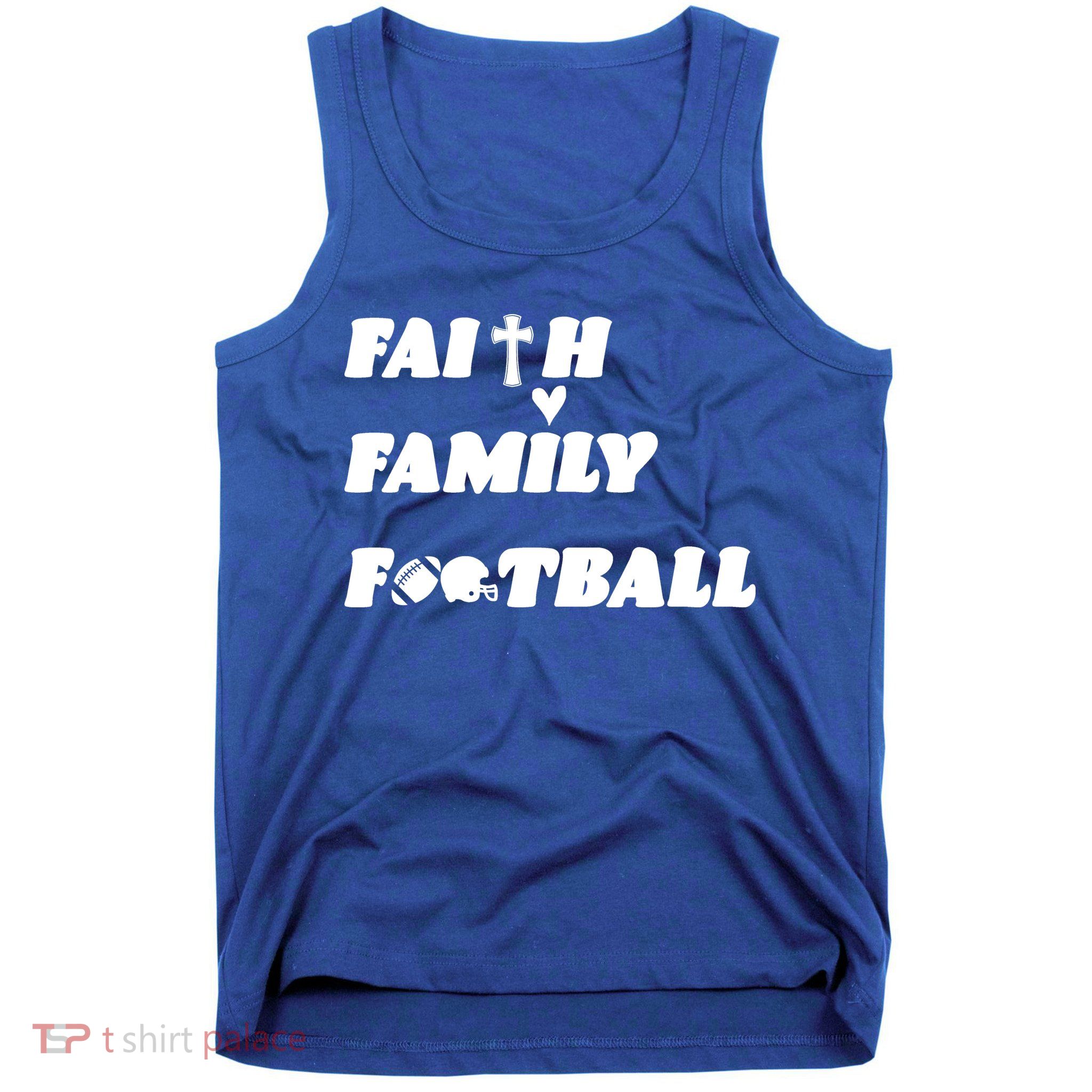 Faith Family Football Tank Top