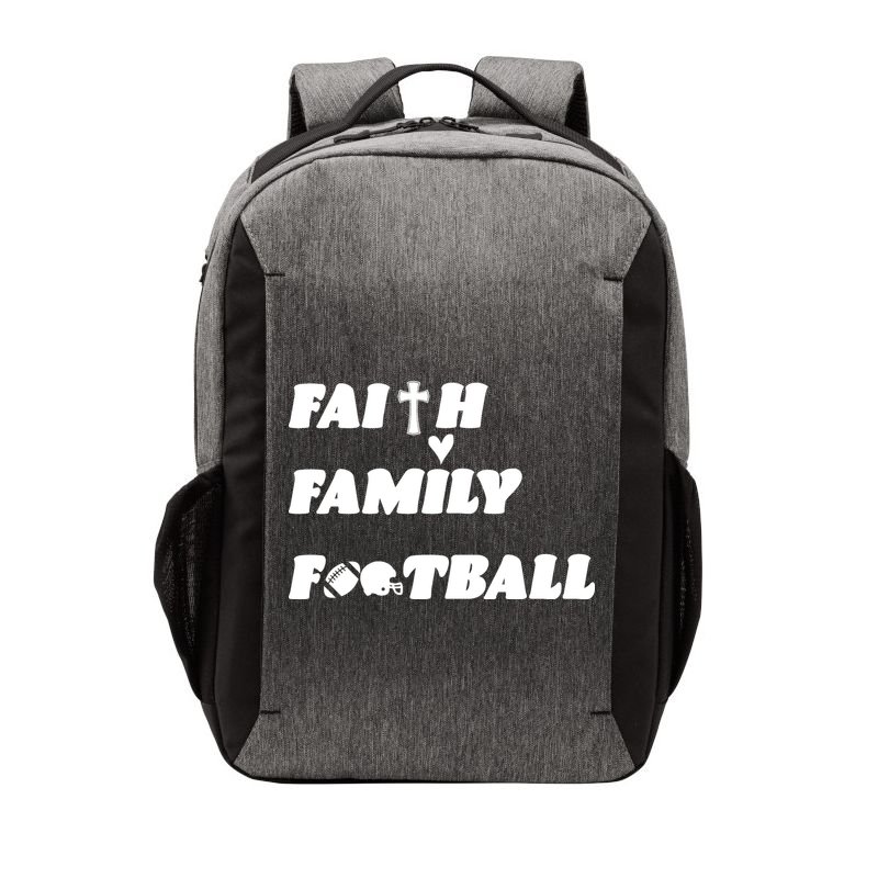 Faith Family Football Vector Backpack