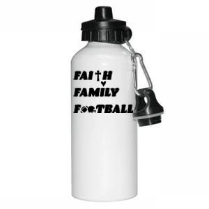 Faith Family Football Aluminum Water Bottle 