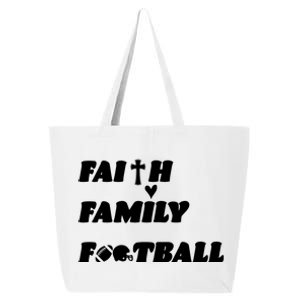 Faith Family Football 25L Jumbo Tote