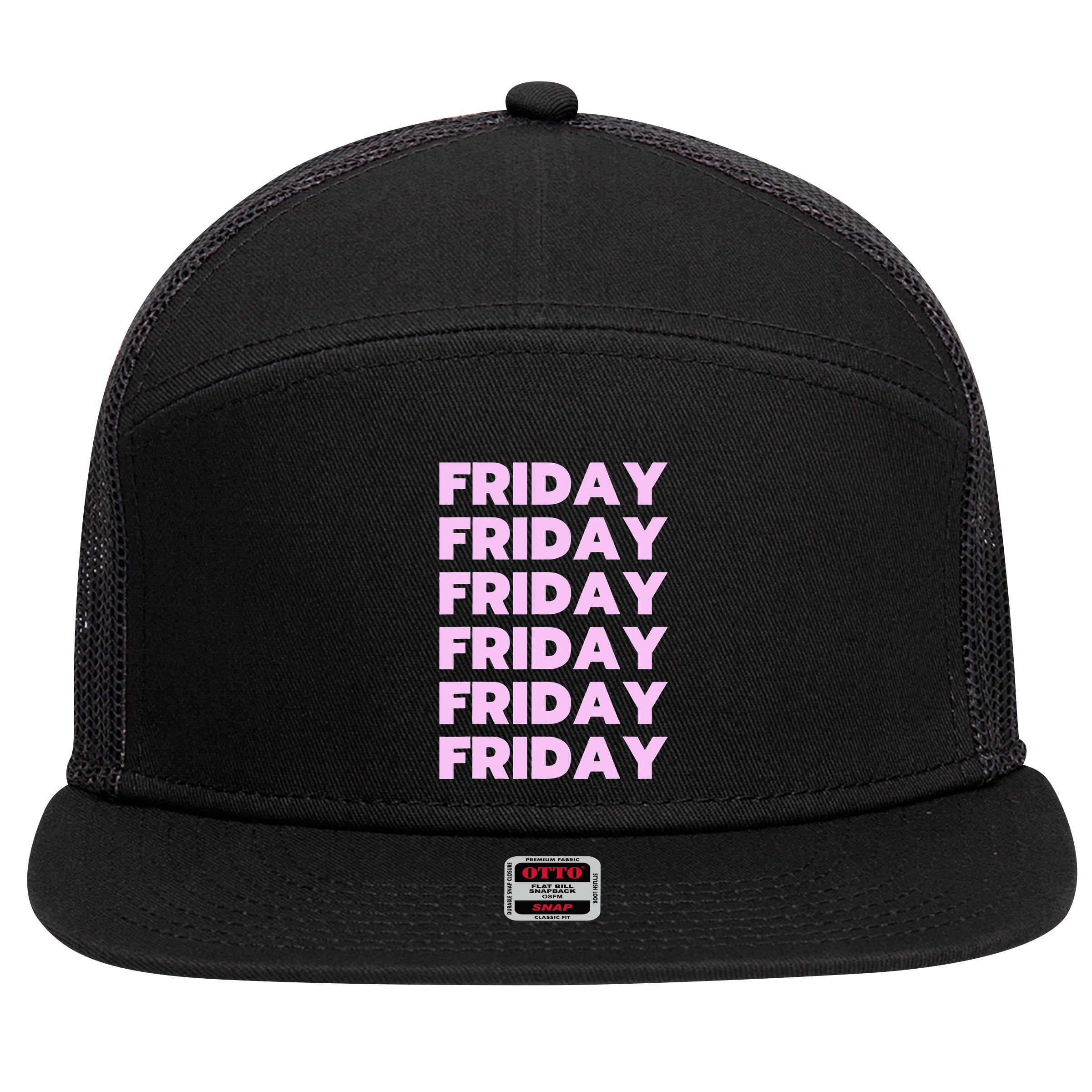 Friday Friday Friday 7 Panel Mesh Trucker Snapback Hat