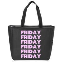 Friday Friday Friday Zip Tote Bag
