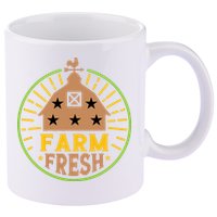 Farm Fresh 11oz C Handle Ceramic Mug