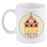 Farm Fresh 11oz C Handle Ceramic Mug