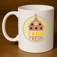 Farm Fresh 11oz C Handle Ceramic Mug