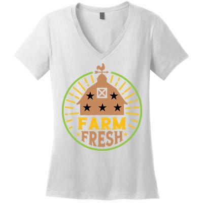 Farm Fresh Women's V-Neck T-Shirt