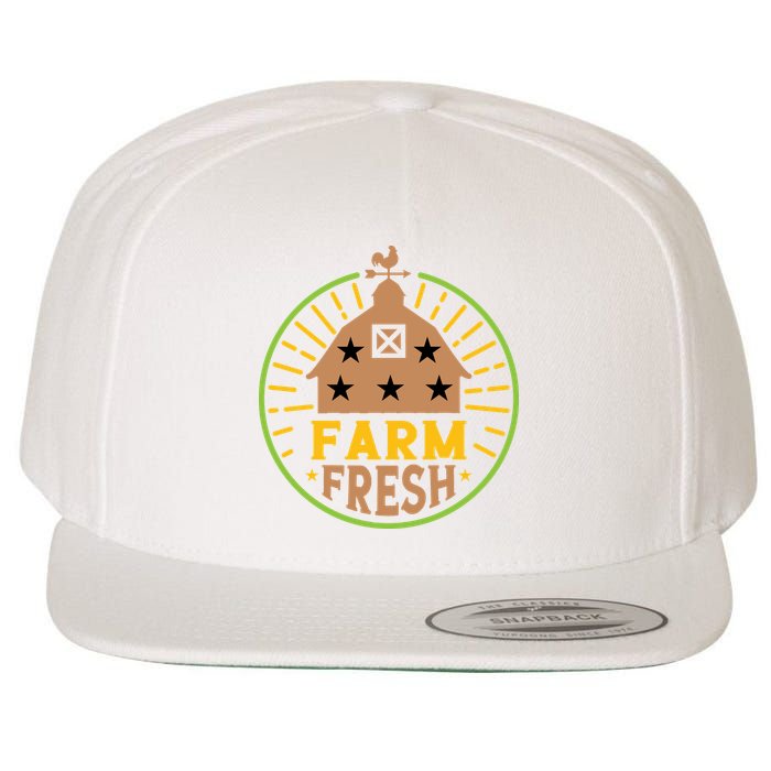 Farm Fresh Wool Snapback Cap