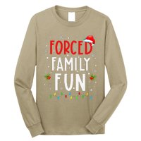 Forced Family Fun Winter Holidays Funny Christmas Long Sleeve Shirt