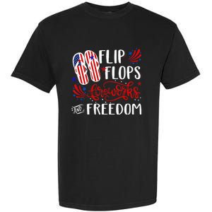 flip flops fireworks and freedom 4th of july Garment-Dyed Heavyweight T-Shirt