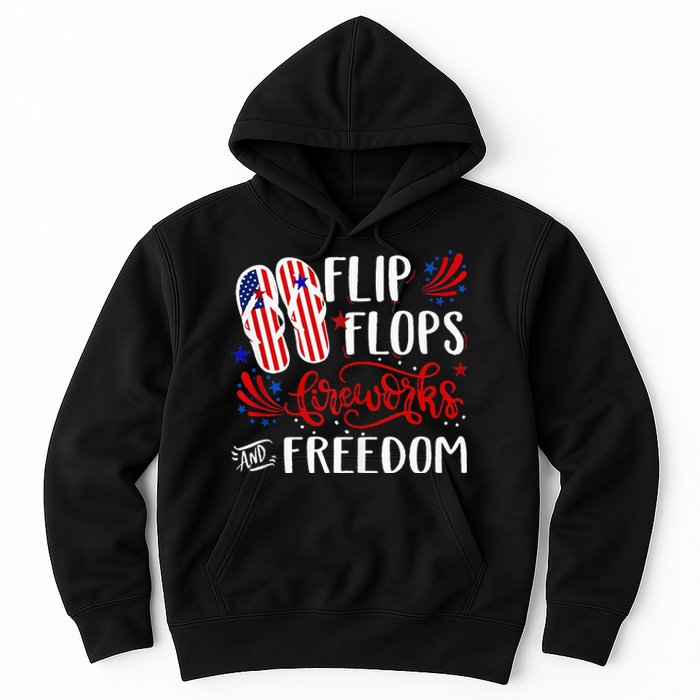 flip flops fireworks and freedom 4th of july Hoodie