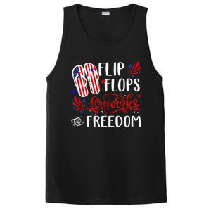 flip flops fireworks and freedom 4th of july PosiCharge Competitor Tank