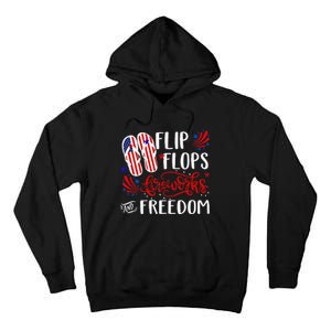 flip flops fireworks and freedom 4th of july Tall Hoodie