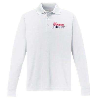 Fenway Finest Performance Long Sleeve Polo