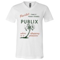 Floridas Finest Food Stores Publix Where Is A Shopping Pleasure V-Neck T-Shirt