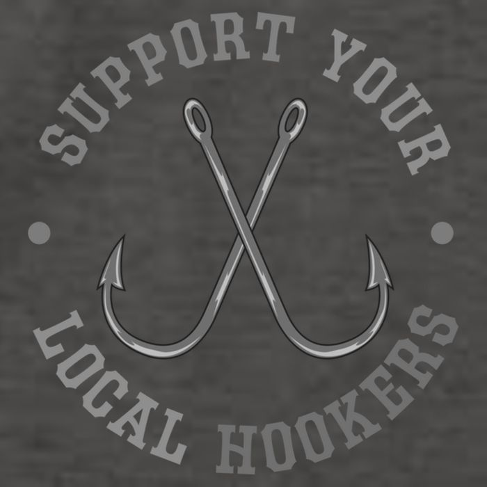 Funny Fishing Fisher Dad Gift Support Your Local Hookers Great Gift Vector Backpack