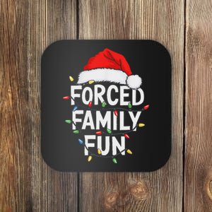 Forced Family Fun Women Christmas Pajamas Coaster