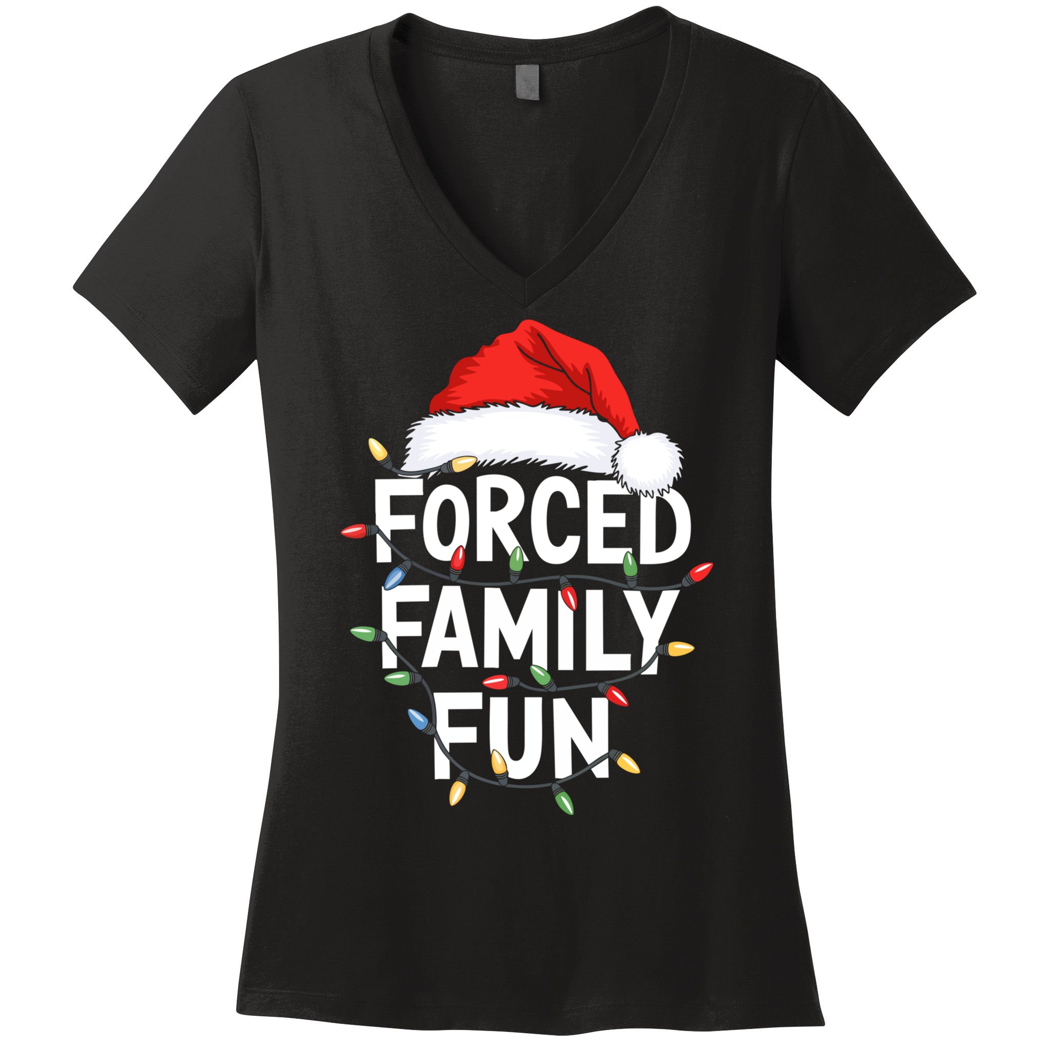 Forced Family Fun Women's V-Neck T-Shirt
