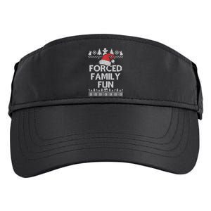 Forced Family Fun Sarcastic Adult Christmas Funny Gift Adult Drive Performance Visor