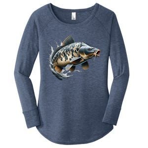 Funny Fishing & Fisherman Gift Women's Perfect Tri Tunic Long Sleeve Shirt