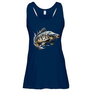 Funny Fishing & Fisherman Gift Ladies Essential Flowy Tank