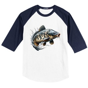 Funny Fishing & Fisherman Gift Baseball Sleeve Shirt