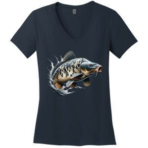 Funny Fishing & Fisherman Gift Women's V-Neck T-Shirt